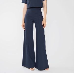 Ripely Rader Ponte Knit Wide Leg Pant - Navy - size 3